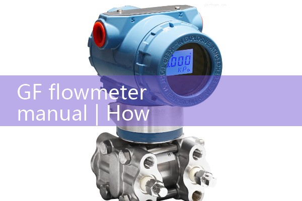 GF flowmeter manual
