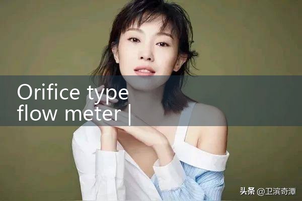 orifice type flow meter|thermal flow meter