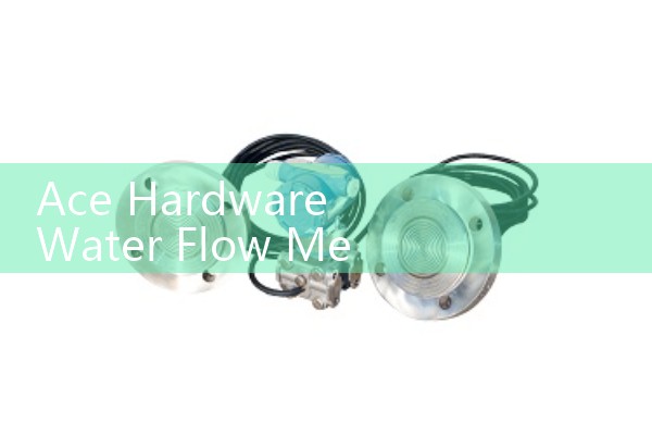 Ace Hardware Water Flow Meter: Residential backyard hose volumetric gauges.