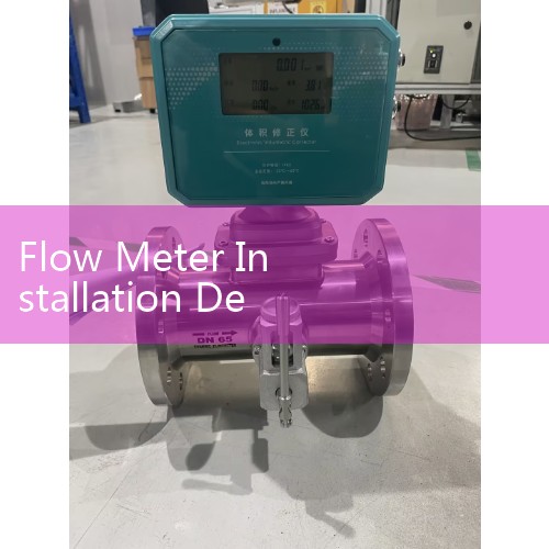 Flow Meter Installation Details Blueprint: Correct Support Brackets and Anchor Spacing